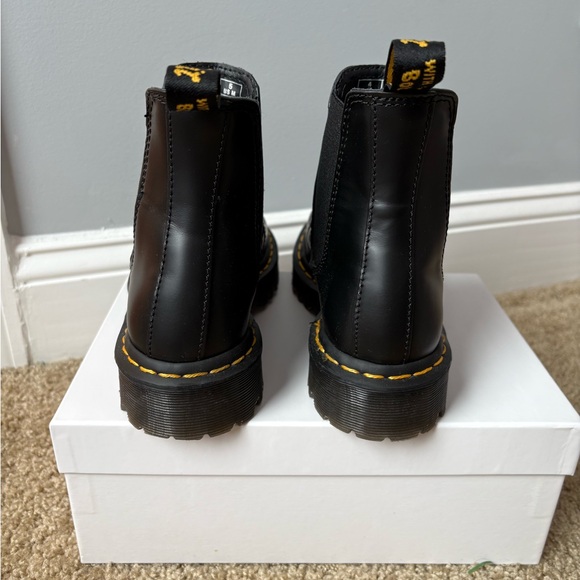 Dr. Martens Black Chelsea Boots with Yellow Stitching - Picture 4 of 5